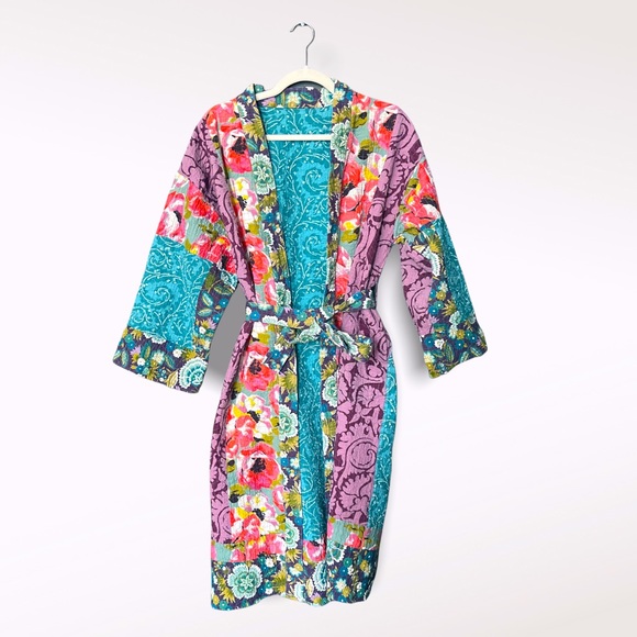 Jackets & Blazers - Quilted Reversible Robe Coat Sz Small